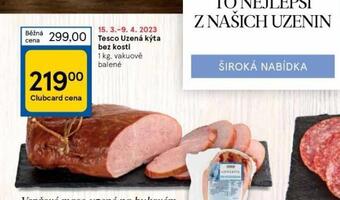 Tesco Uzená kýta bez kosti nabídka