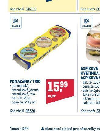 Makro Pomazánky trio nabídka