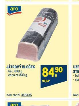 Makro Játrový bloček nabídka