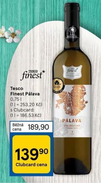 Tesco Tesco finest pálava nabídka