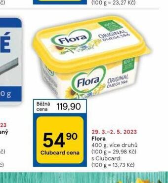 Tesco Flora 400 g nabídka