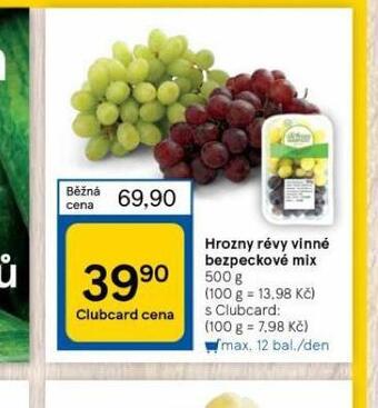 Tesco Hrozny révy vinné bezpeckové mix nabídka