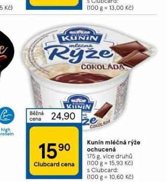 Tesco Kunín mléčná rýže ochucená nabídka