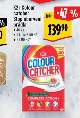 Albert K2r colour catcher stop obarvení prádla nabídka