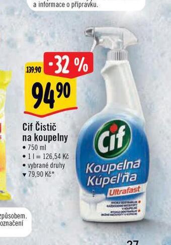 Albert Cif čistič na koupelny nabídka
