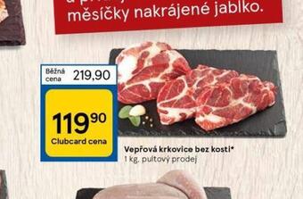Tesco Vepřová krkovice bez kostí nabídka
