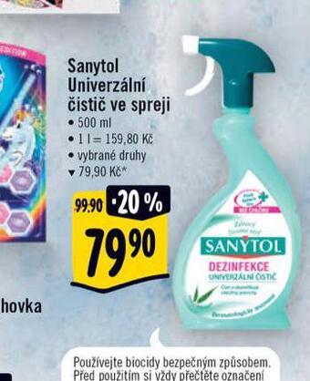 Albert Sanytol univerzální čistič nabídka