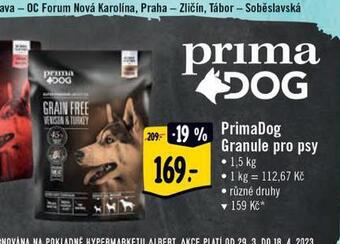 Albert Primadog granule pro psy nabídka