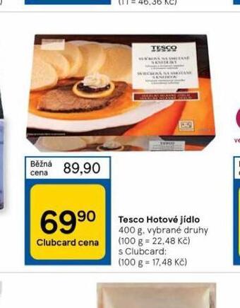Tesco Tesco hotové jídlo nabídka