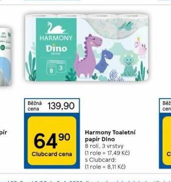 Tesco Harmony toaletní papír nabídka