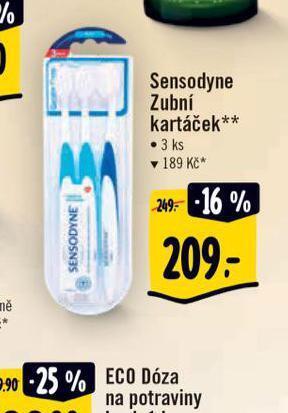 Albert Sensodyne zubní kartáček nabídka