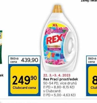 Tesco Rex prací prostředek nabídka