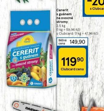 Tesco Cererit s guánem na ovocné stromy nabídka