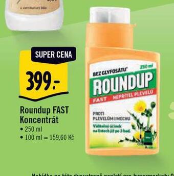 Albert Roundup fast koncentrát nabídka