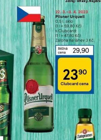 Tesco Pivo pilsner urquell nabídka