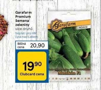 Tesco Garafarm premium semena zeleniny nabídka