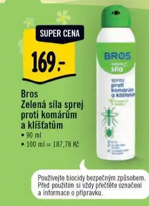 Albert Bros zelená síla sprej proti komárům a klíšťatům nabídka