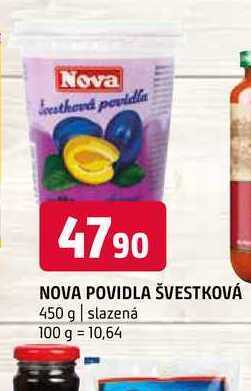 Terno Nova povidla švestková 450 g nabídka