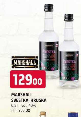 Terno Marshall švestka, hruška 0,5 l nabídka