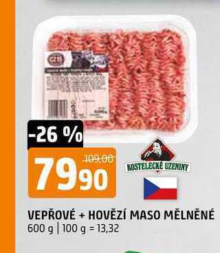 Terno Vepřové + hovězí maso mělněné 600 g nabídka