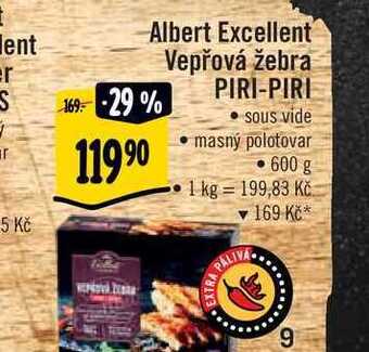 Albert Albert excellent vepřová žebra piri-piri 600 g nabídka