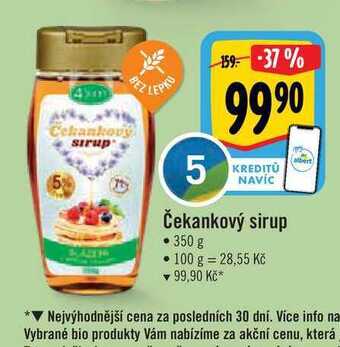 Albert Čekankový sirup • 350 g nabídka
