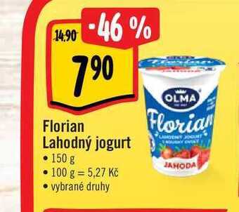 Albert Florian lahodný jogurt • 150 g nabídka