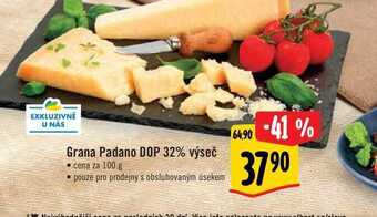 Albert Grana padano dop 32% výseč 100 g nabídka
