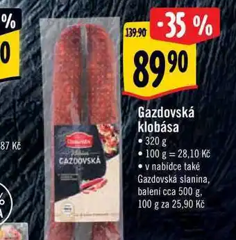 Albert Gazdovská klobása 320 g nabídka