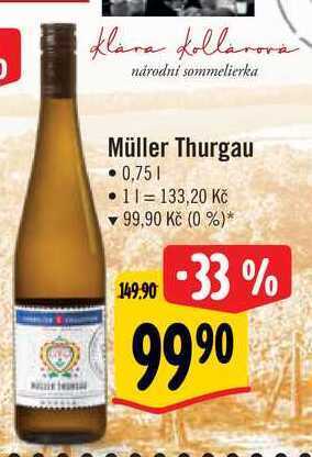 Albert Müller thurgau • 0,75 l nabídka