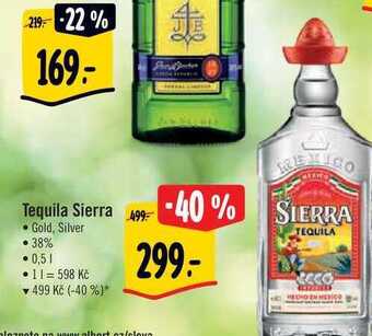 Albert Tequila sierra 0,5 l nabídka