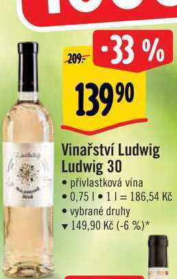 Albert Vinařství ludwig ludwig 30 0,75 l nabídka
