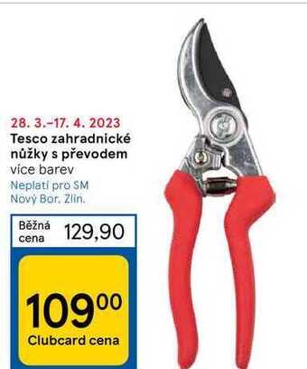 Tesco Tesco zahradnické nůžky s převodem nabídka