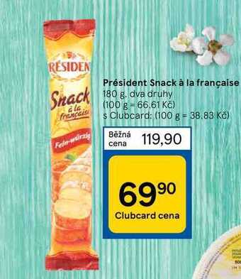 Tesco Président snack à la française 180 g nabídka
