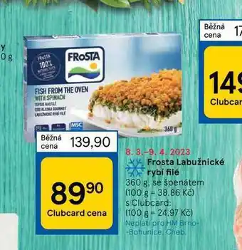 Tesco Frosta labužnické rybí filé 360 g nabídka