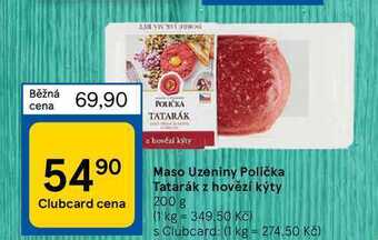 Tesco Maso uzeniny polička tatarák z hovězí kýty 200 g nabídka