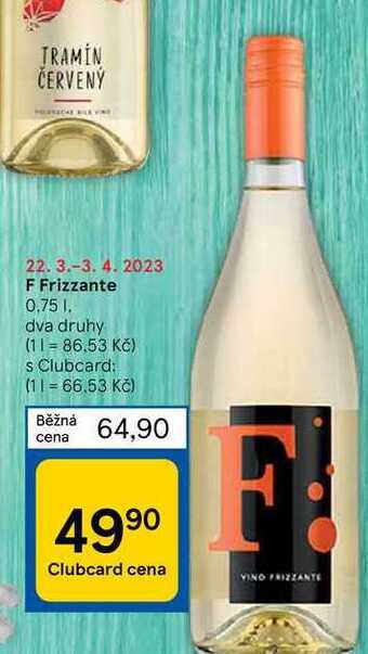 Tesco F frizzante 0.75 l nabídka