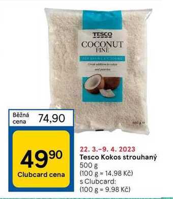 Tesco Tesco kokos strouhaný 500 g nabídka