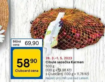 Tesco Cibule sazečka karmen 500 g nabídka
