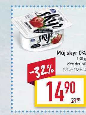 Billa Můj skyr 0% 130 g nabídka