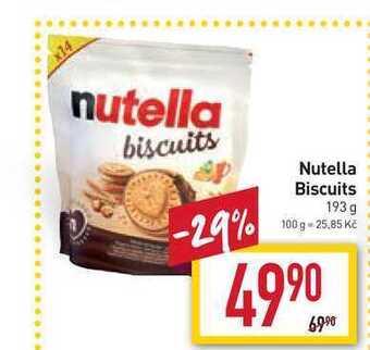 Billa Nutella biscuits 193 g nabídka