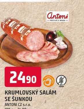 Trefa Krumlovský salám se šunkou 100g nabídka