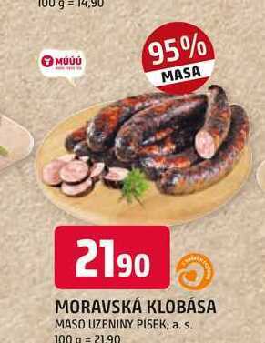 Trefa Moravská klobása 100g nabídka