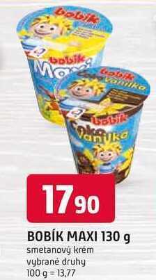 Trefa Bobík maxi smetanový krém 130g, vybrané druhy nabídka