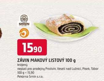 Trefa Závin makový listový 100 g nabídka