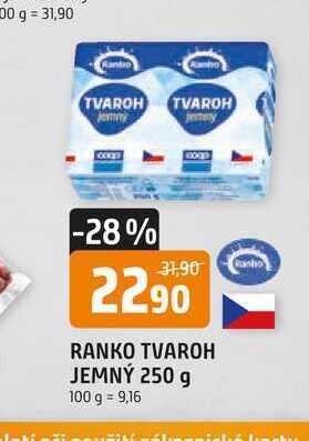 Trefa Ranko tvaroh jemný 250 g nabídka