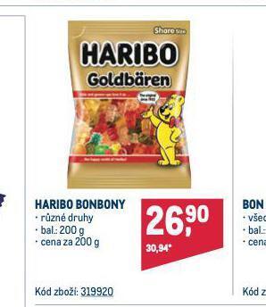 Makro Haribo bonbony nabídka