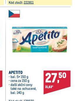 Makro Apetito nabídka