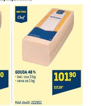 Makro Gouda 48% nabídka
