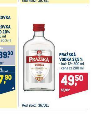 Makro Pražská vodka 37,5% nabídka